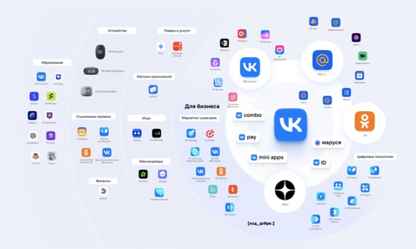 Якобы бессистемная скупка активов превратила VK в экосистему-монополиста. /Фото: spb.hse.ru