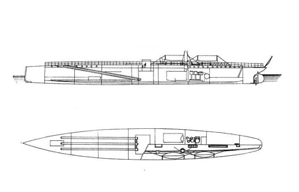 Схема корабля USS Vesuvius./ Фото: picryl.com Схема корабля USS Vesuvius./ Фото: picryl.com