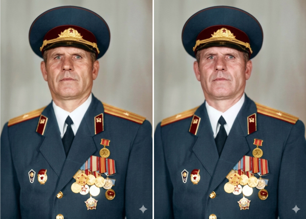 Реставрация старого фото с Nano Banana и его быстрое ручное улучшение