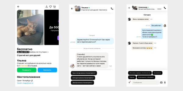Альтернативы мессенджерам: «Авито»