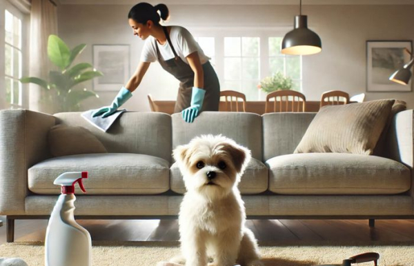 Обязательно убирайте за домашними животными, а также мойте питомцев.  Фото: eco-chistka.ru.