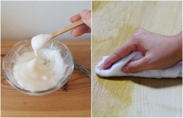 Используйте кашицу из соды и воды