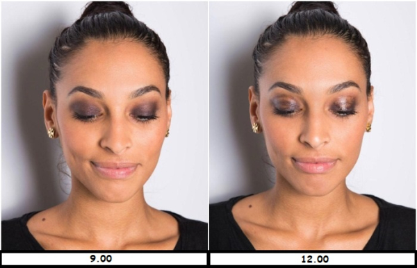 Тени скатываются через пару часов