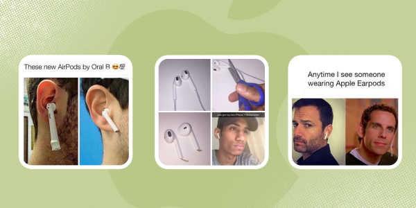 Мемы про первые в истории AirPods