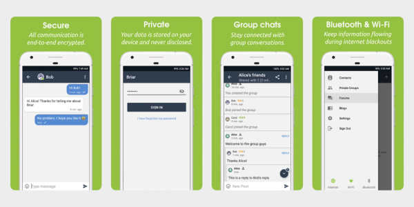 Briar — безопасный офлайн-мессенджер для Android
