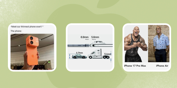 История Apple: мемы про новый iPhone Air