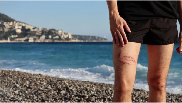 Ожог от медузы. / Фото: islands.com.