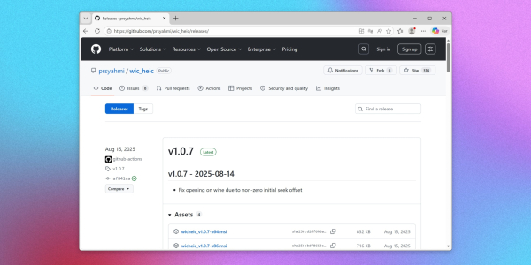 HEIC чем открыть на Windows: С помощью плагина wic_heic