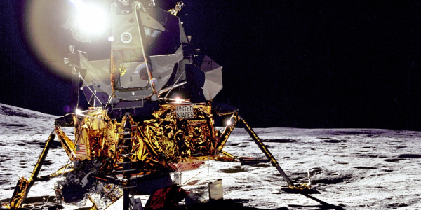 Модуль «Антарес» миссии «Аполлон-14» на поверхности Луны