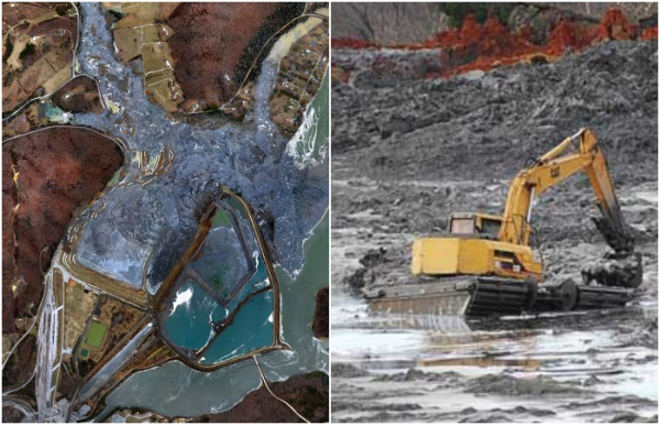 Угольная суспензия тоже может стать источником потопа. /Фото: ecohubmap.com, powermag.com