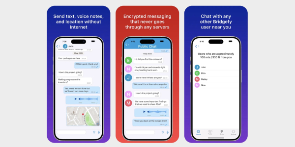 Мессенджеры без интернета: Bridgetify