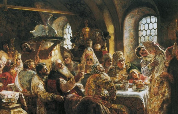 На Русі довгий час їли руками. / Фото: ru.wikipedia.org. На Руси долгое время ели руками. / Фото: ru.wikipedia.org.